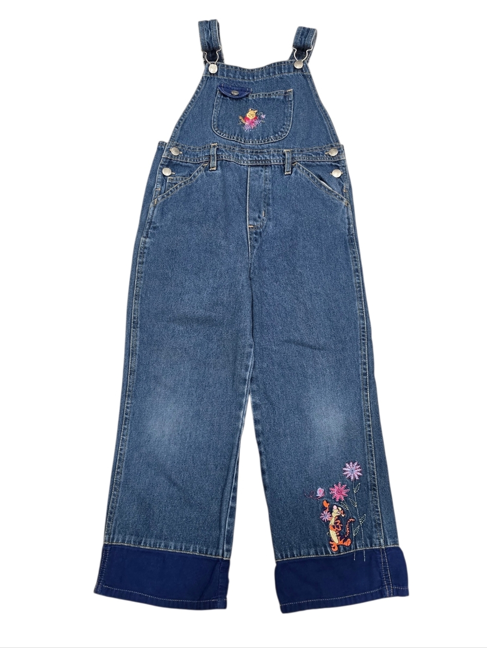 Vintage Winnie The Pooh Kids Denim Overalls